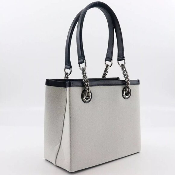 BALENCIAGA Small tote Tote Bag 7599412AAOK9260 logo Light gray Nylon canva... - Picture 10 of 10